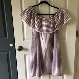 Cute ticking stipe dress size M